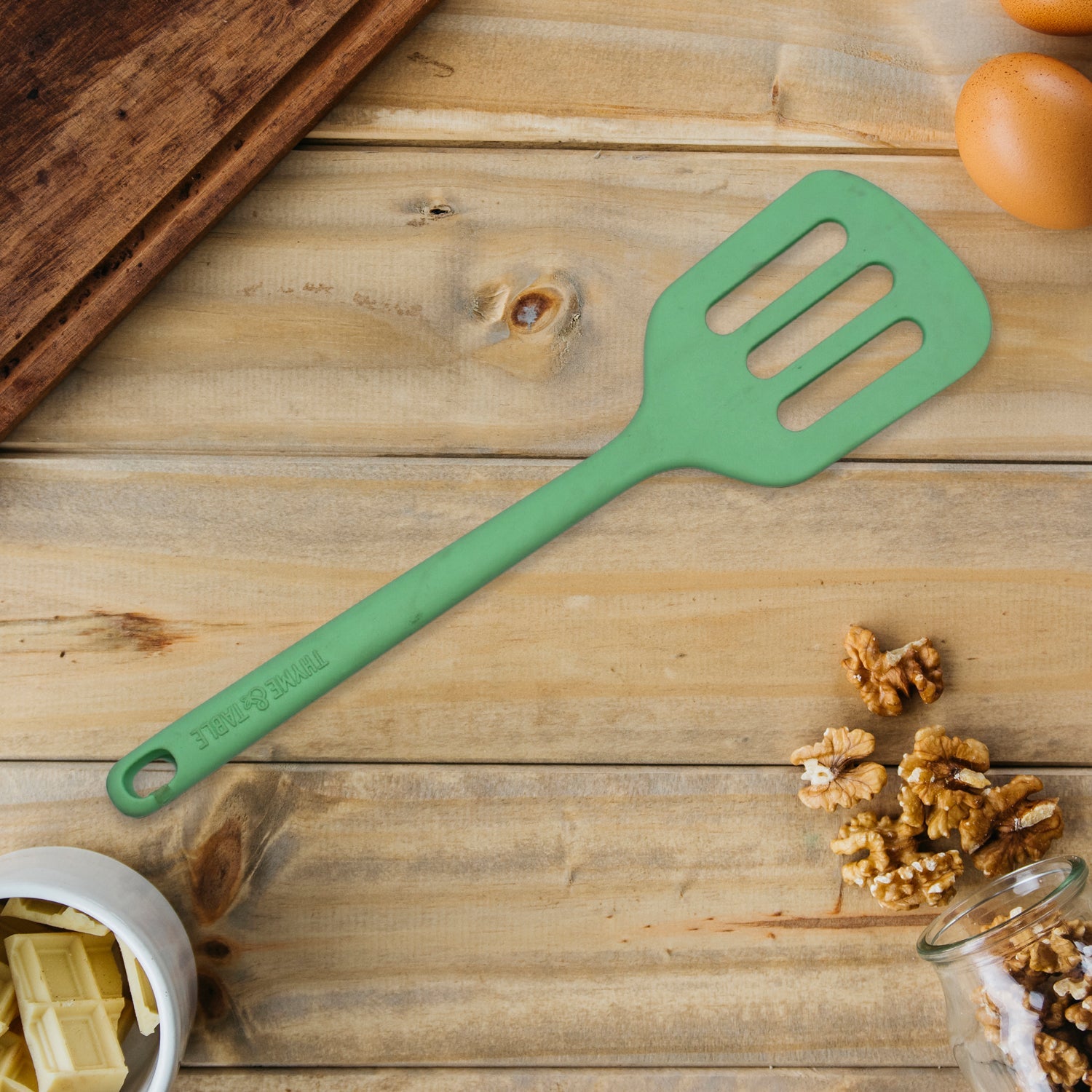5401 Non-stick High Temperature Resistance Slotted Silicone Turners Cooking Spatula. DeoDap 5401 Non-stick High Temperature Resistance Slotted Silicone Turners Cooking Spatula. DeoDap